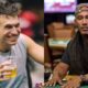 Doug Polk ja Bill Perkins ovat kuvassa. Polkilla on päällään harmaa hihaton paita. Perkinsin päällä on tumma paita ja lippis.