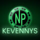 Kuvassa näkyy vihertävä pokerimerkki tummanvihreän taustan edessä. Merkin keskellä on kirjaimet NP ja pokerimerkin edessä lukee kevennys.
