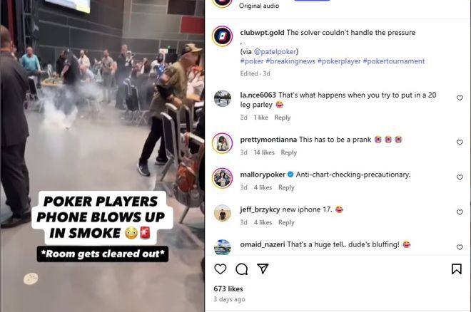 Isossa salissa savuaa keskellä ja taustalla on pokeripöytiä ja ihmisiä. Vasemmalla on chat-ikkuna, jossa on tekstiä.