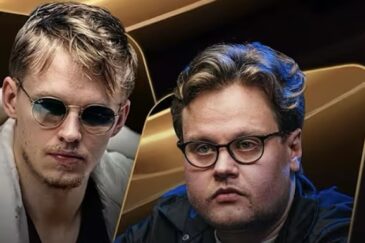 Ossi Ketola ja Elias Talvitie ovat oikeassa nurkassa ja vasemmalla lukee teskti: Heads-up battle 6 miljoonaa dollaria
