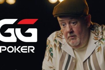 Johnny Vegas ruskeassa hatussaan pöllämystynyt ilme naamallaan, vasemmassa laidassa lukee GGPoker.