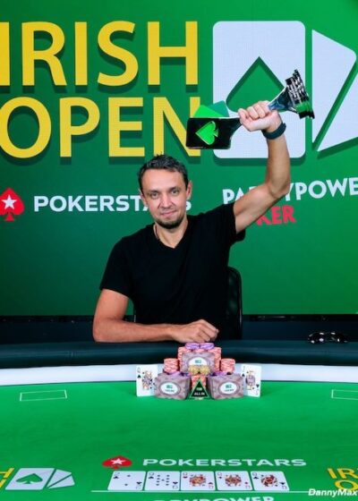 Tero Laurila Irish Openissa voittajana pytty kädessä 2024