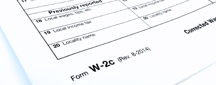 Yhdysvalloissa käytössä oleva W2C-verolomake