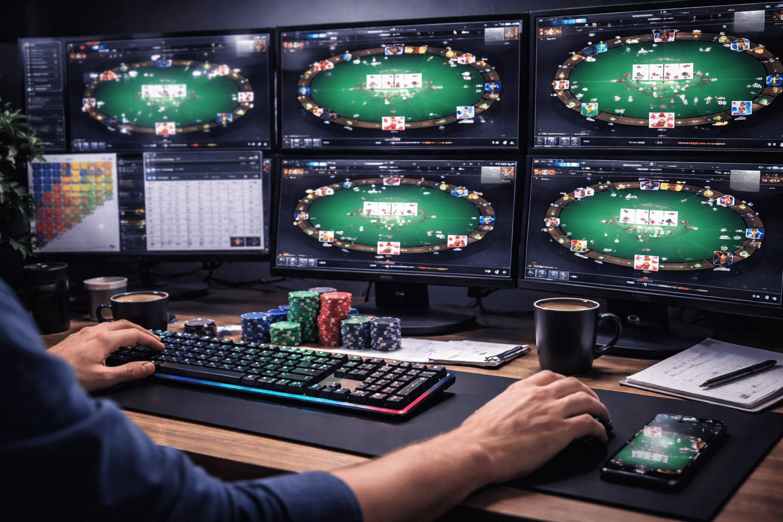 MTT eli Multi Table Tournament pelaaminen on noussut suositummaksi kuin koskaan