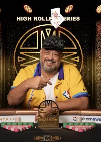 Jean-Robert Bellande Kyproksella voitettuaan massiivisit 1,5 miljoonaa.