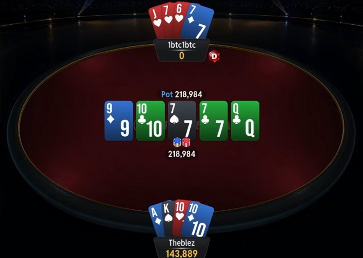 Pärssinen vs Bleznick flopped top set vs quads