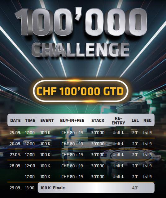 99 challenge schedule